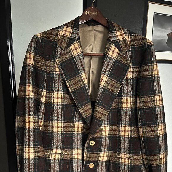 Fashion Bar / Palm Beach - Tailor Other - Vintage 60s/70s Plaid Sport Coat - Fashion Bar in Denver, CO - Size 42